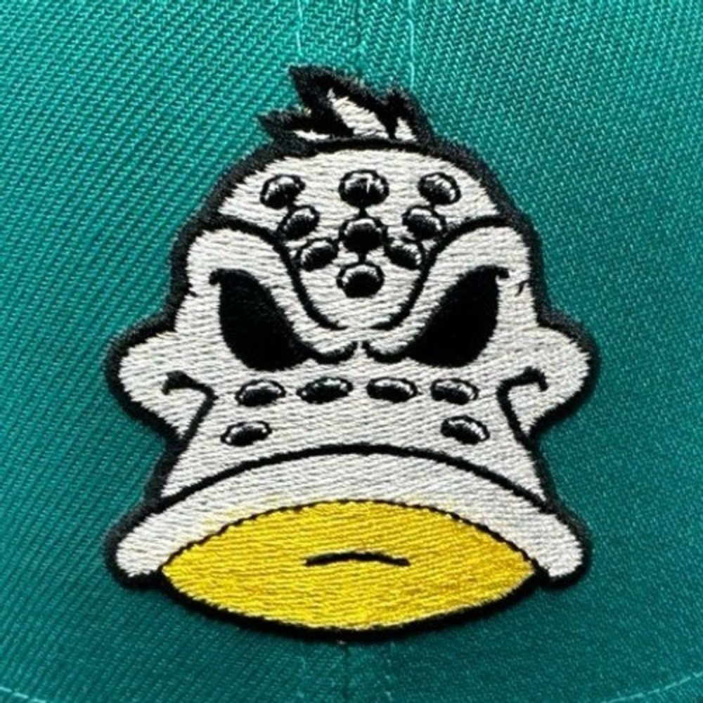 New Era 59Fifty Hat Club Exclusive Anaheim Mighty Ducks Wild Wing Mascot 7 1/8 - Picture 9 of 12